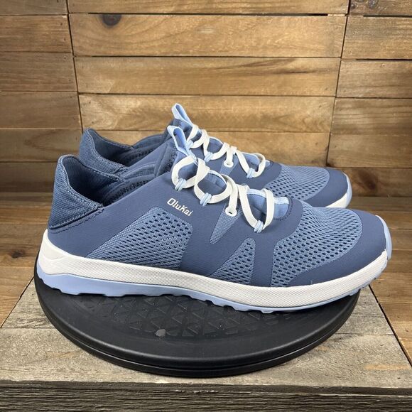 Olukai Shoes Womens Size 11 Huia Casual Sneaker Blue Mesh Round Toe NO INSOLES - Picture 1 of 10